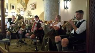 Oompah band beer hall Munich Germany October 2015 [upl. by Nangatrad]