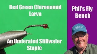 Red Green Chironomid LarvaPhil Rowley Fly Tying [upl. by Forest882]