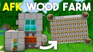 Minecraft Wood Farm in Bedrock Edition 121 MCPEXboxPS4Nintendo SwitchWindows10 [upl. by Anitsirt65]