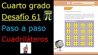 ✅CUARTO GRADO DESAFÍO 👉61 Cuadriláteros🟥 🟧 🟨 🟩 🟦 🟪 [upl. by Lancaster]