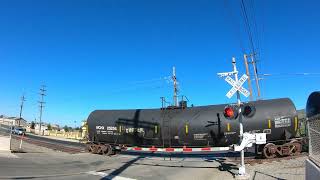 Tyrolite Street Railroad Crossing in Jurupa Valley CA [upl. by Akissej630]