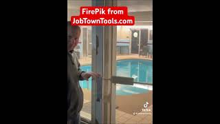 FirePik on an outward Swinging Door firefighters professionalfirefighter [upl. by Bradshaw]