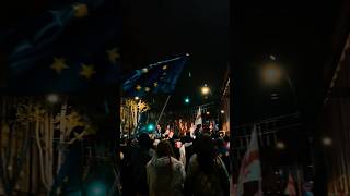 “Protests in Georgiaპროტესტი საქართველოში” georgiaprotests საქართველო freedom georgiatoday [upl. by Ynot]