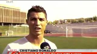 Cristiano Ronaldo a Cantar 081009 [upl. by Airdnas]