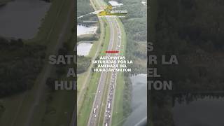 Autopistas saturadas en Florida por la amenaza del huracán Milton [upl. by Leakcim726]