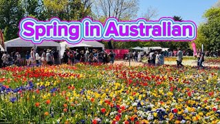 Floriade Australias Biggest Celebration of Spring at Commonwealth Park Canberra travelvlog 🌸🇦🇺 [upl. by Eolande]