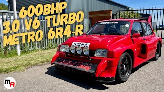 BONKERS 600BHP RWD 30 V6 TURBO MG METRO 6R4 R  FORD DURATEC POWERED [upl. by Schreiber]