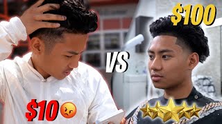 10 Haircut VS 100 Haircutgot messed up [upl. by Refiffej]