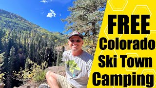 Sitting on a Cliff amp Free Camping Near Purgatory Colorado  Old Lime Creek Boondocking vanlife [upl. by Asselam]