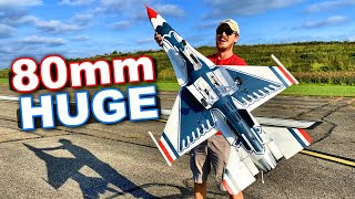 BRAND NEW EFlite F16 Thunderbirds 80mm RC Jet  Updated amp Better than EVER [upl. by Naujud]