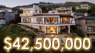 INSIDE A 42500000 MEDITERRANEAN OCEANFRONT LAGUNA BEACH ESTATE [upl. by Jerrie]