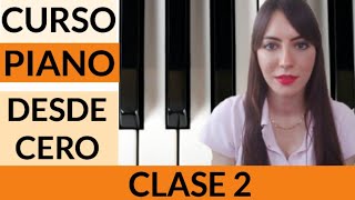 CÓMO APRENDER A TOCAR EL PIANO DESDE CERO  Clase 2  CLASES DE PIANO GRATIS PARA PRINCIPIANTES [upl. by Ellimahs]