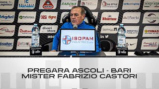 Mister Fabrizio Castori  Pregara AscoliBari  Ascoli Calcio [upl. by Viola]