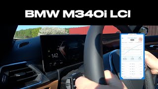 BMW M340i LCI G20 ACCELERATION  SOUND [upl. by Palestine]