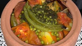 TAJINE VLEES MET GROENTE  طاجن لحم بالخضروات [upl. by Lebama]