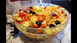 Easy and Delicious Spaghetti Salad Recipe [upl. by Abekam]