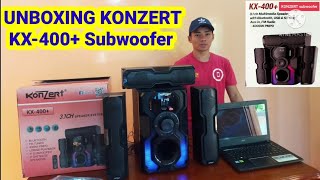 KONZERT KX 400 MULTIMEDIA SPEAKER UNBOXING DEMO REVIEW AND SOUNDS CHECK [upl. by Felicia355]