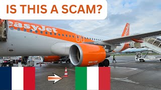 TRIP REPORT  IS THIS A SCAM ON EASYJET  FROM PARIS ORLY TO MILAN LINATE  AIRBUS A320 [upl. by Adnarem601]