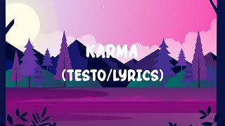 The Kolors  Karma TestoLyrics [upl. by Iffar966]