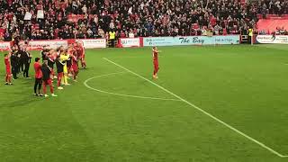 Full time at Pittodrie Aberdeen 32 Hearts SPFL Premiership 061024 [upl. by Cenac266]