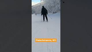 Skiing in Flieschmanns NY at Belleayre Ski Mountain skiing catskills ny wintertravel [upl. by Aimil]