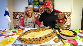 The 13000 Calorie Supersized Finnish Pastry Challenge w Randy Santel [upl. by Killam913]