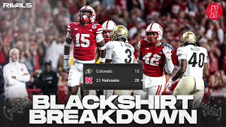 Key plays from Nebraskas 2810 win over rival Colorado  Blackshirt Breakdown [upl. by Bidget]