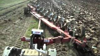 CAT mt 865c Ploughing 12 Furrow [upl. by Stallworth]