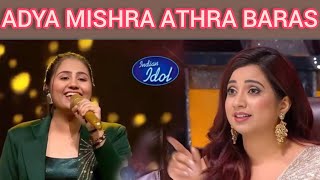 Adya mishra singing athra baras ki song in Indian idol season 14 [upl. by Ailimaj818]