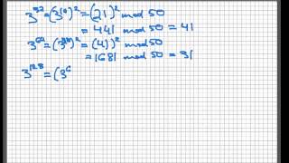 Modular exponentiation [upl. by Cristionna811]