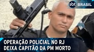 Capitão da PM morre durante confronto com criminosos no Rio  SBT Brasil 030724 [upl. by Enirod]