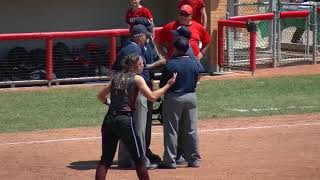 State Softball Championship On Obstruction Call [upl. by Oech]