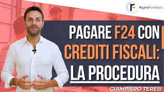 Pagare i modelli F24 con Crediti Fiscali la Procedura [upl. by Benito]