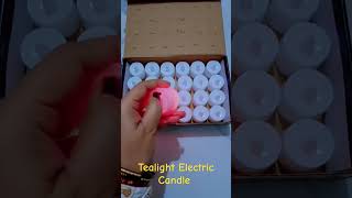 Unboxing Tealight Electric Candle tealightcandles shorts Diwalispecial [upl. by Toth]