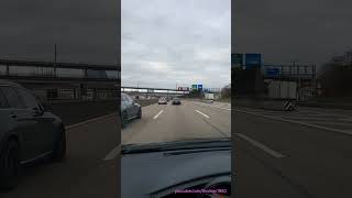 Mit dem Auto auf der Autobahn A3 Richtung Basel Stadt unterwegs [upl. by Jews]