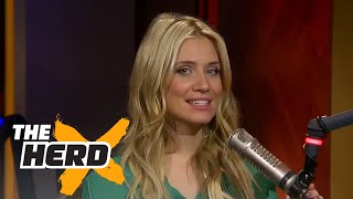 Kristine Leahy and Colin Cowherd discuss Kyle Korver heading to the Cavs  THE HERD [upl. by Annayat313]