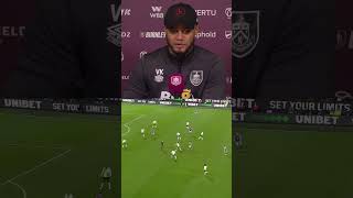 Kompany on Jurgen Klopp burnley liverpool premierleague [upl. by Anhsirk]