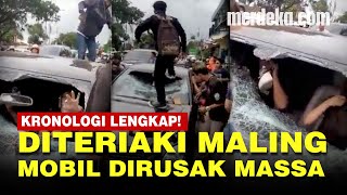 Mobil Mercedes Benz Dirusak Massa di Bantul Berawal dari Tukang Parkir Teriak Maling [upl. by Kassi]