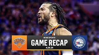 2024 NBA Playoffs Jalen Brunson LEADS Knicks to a commanding 31 LEAD over Sixers I CBS Sports [upl. by Nosnej]