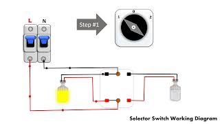 Selector Switch Work I Selector switch working diagram electrical selector [upl. by Willa]