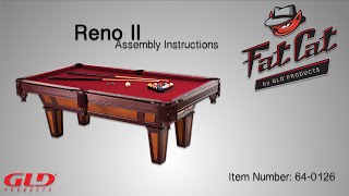 How To Fat Cat Reno II Billiard Table Assembly Instructions [upl. by Raybourne]