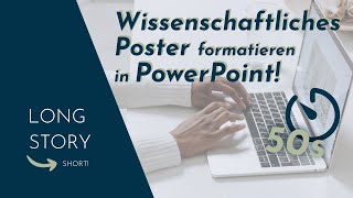 PowerPoint – Wissenschaftliches Poster formatieren in 50s [upl. by Petersen919]