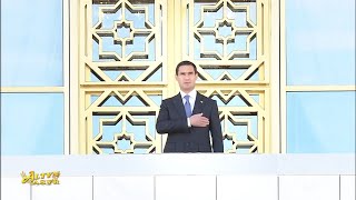 Turkmenistan National Anthem  Defile on Independence Day 2023 [upl. by Narmis]