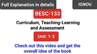 BESC133 Unit123 full chapter explanation in hindi  besc133 unit1 unit2 unit3 ignouexams [upl. by Sacram]