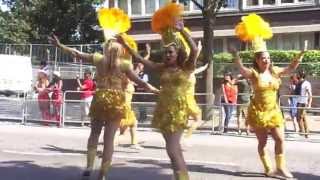 Notting Hill Carnival Parade 2013 Samba Dancers London UK Part I [upl. by Llemaj720]