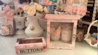 Shabby Chic Projects for my Craftroom [upl. by Eesdnil287]