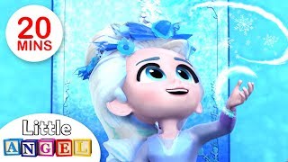 The Snow Queen  Nursery Rhymes and Princess Songs for Children  Little Angel [upl. by Anahsit]