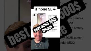 iPhone SE 4 ￼ under 500 ￼iphone iphonese4 apple viralvideo popular tech news newiphone [upl. by Ragucci]