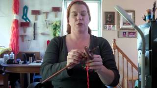 How to wind yarn onto a drop spindle [upl. by Raybourne]