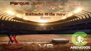 Juego 1 Maceteros de Vega Alta vs Arenosos de Camuy 12 de Noviembre de 2023 [upl. by Chiquita]